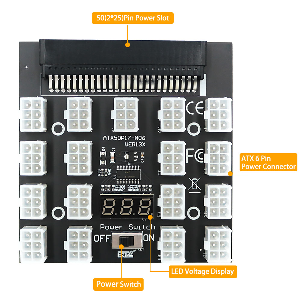 Voor DELL 750W 1100W 1600W 200 - 2400W Server Psu Breakout Board recensie en prijs